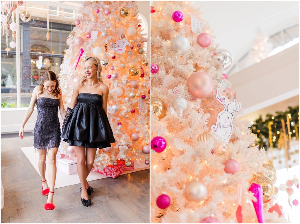 Christmas at Quirk Hotel Richmond - senior photographer - amber and kaylee