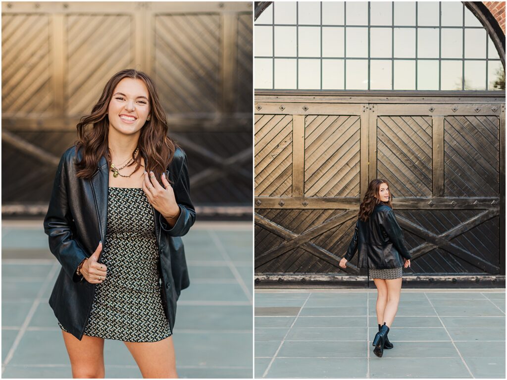 senior session at the historic tredegar  - editorial vibes and urban setting