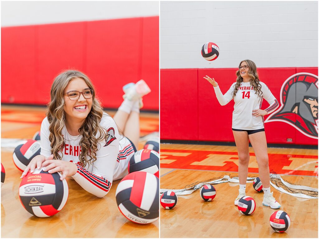 volleyball senior session at Riverhead High School