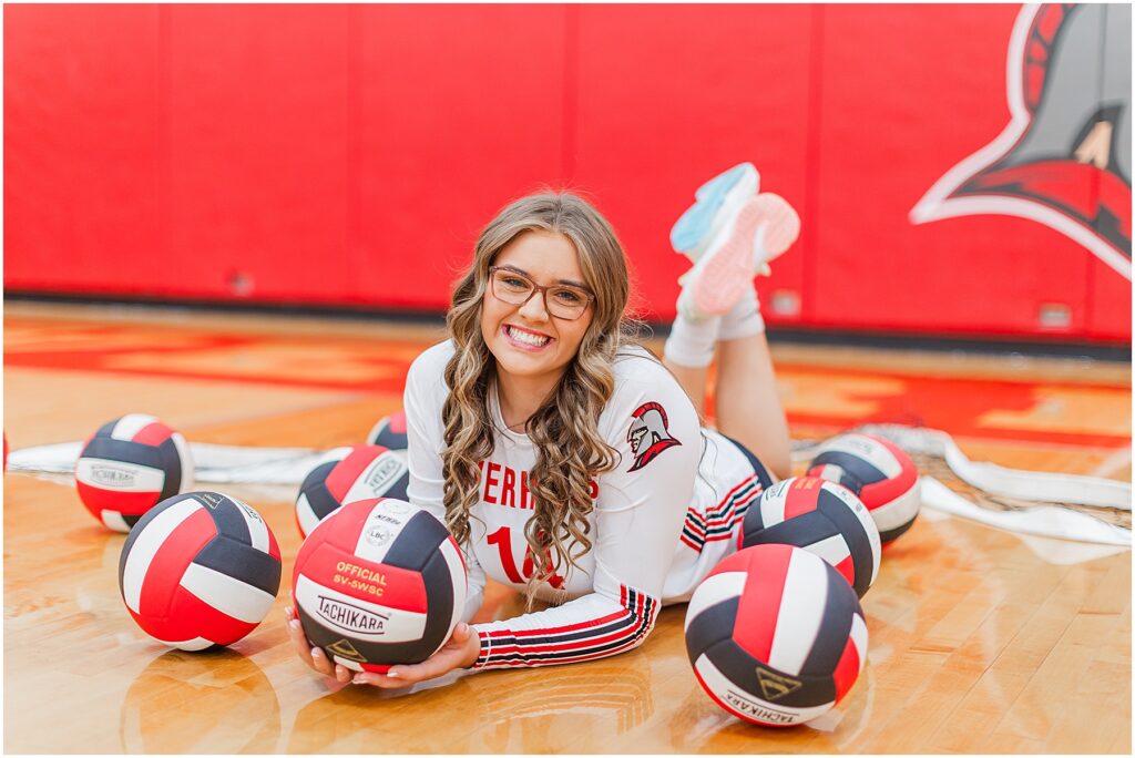 volleyball senior session at Riverheads High School