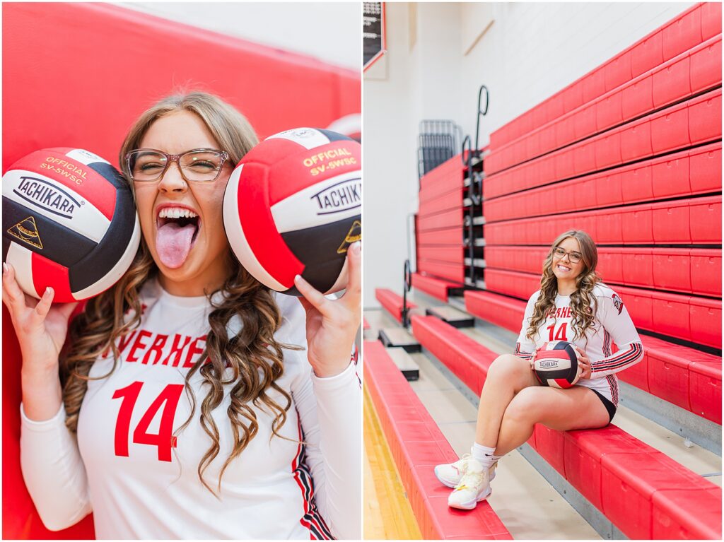volleyball senior session at Riverheads High School