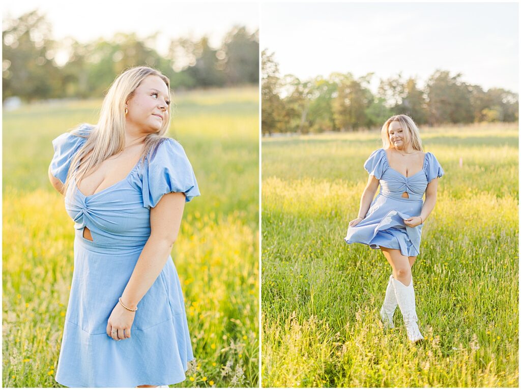 Spring at Historic Tuckahoe Senior Session | country senior pictures