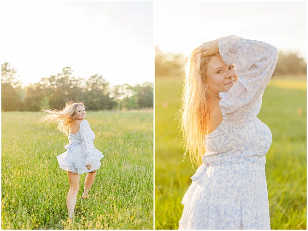 Spring at Historic Tuckahoe Senior Session | country senior pictures