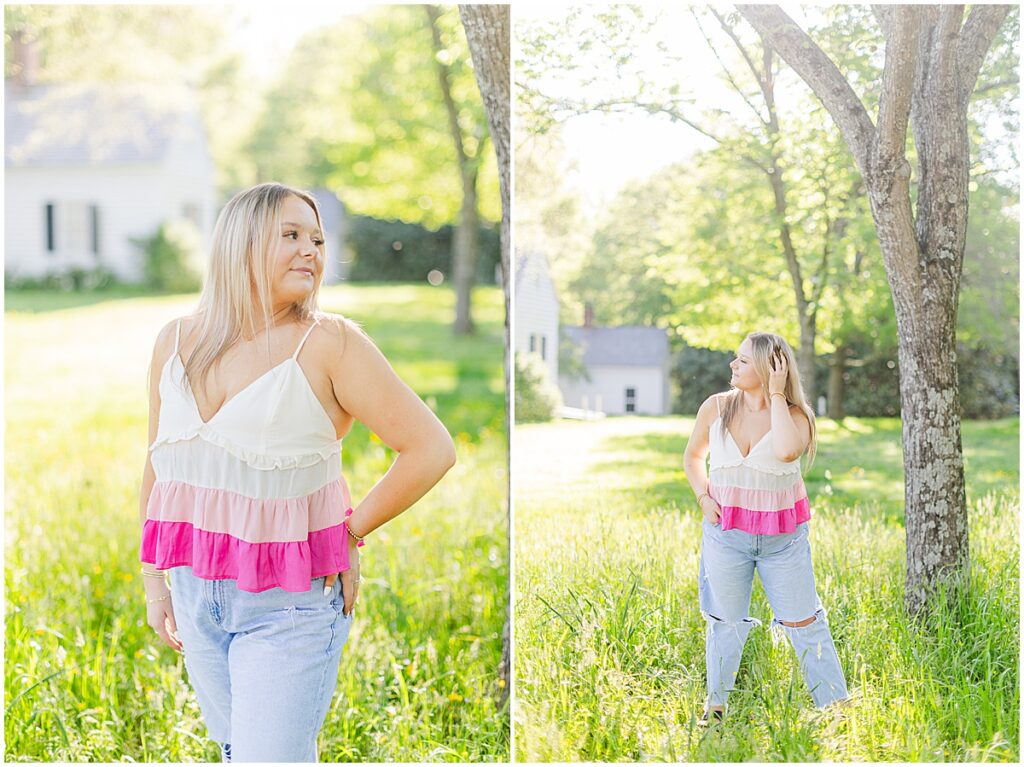 Spring at Historic Tuckahoe Senior Session | Richmond Senior Photographer