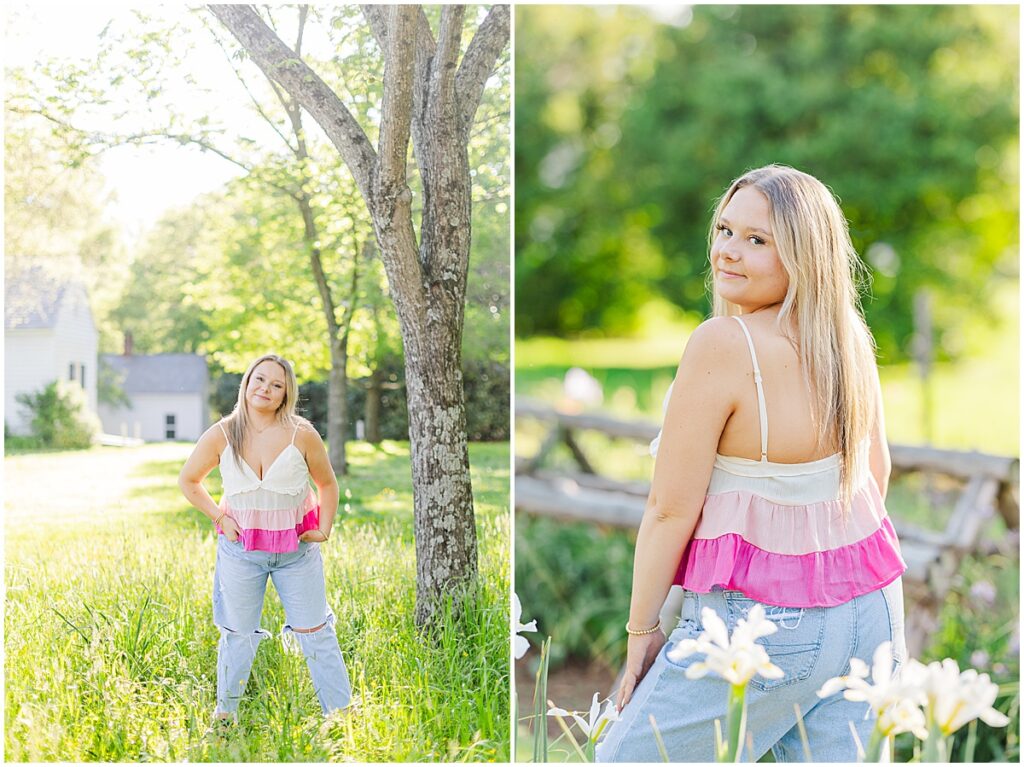 Spring at Historic Tuckahoe Senior Session | Richmond Senior Photographer