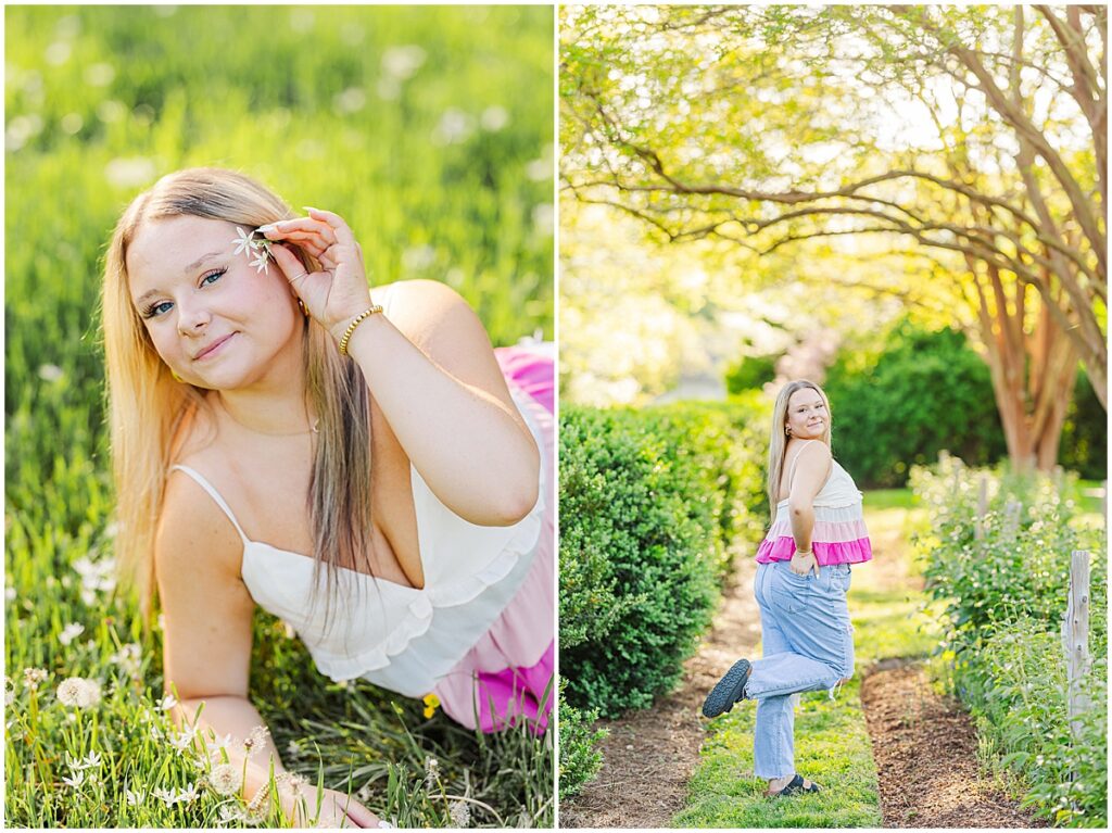 Spring at Historic Tuckahoe Senior Session | Richmond Senior Photographer