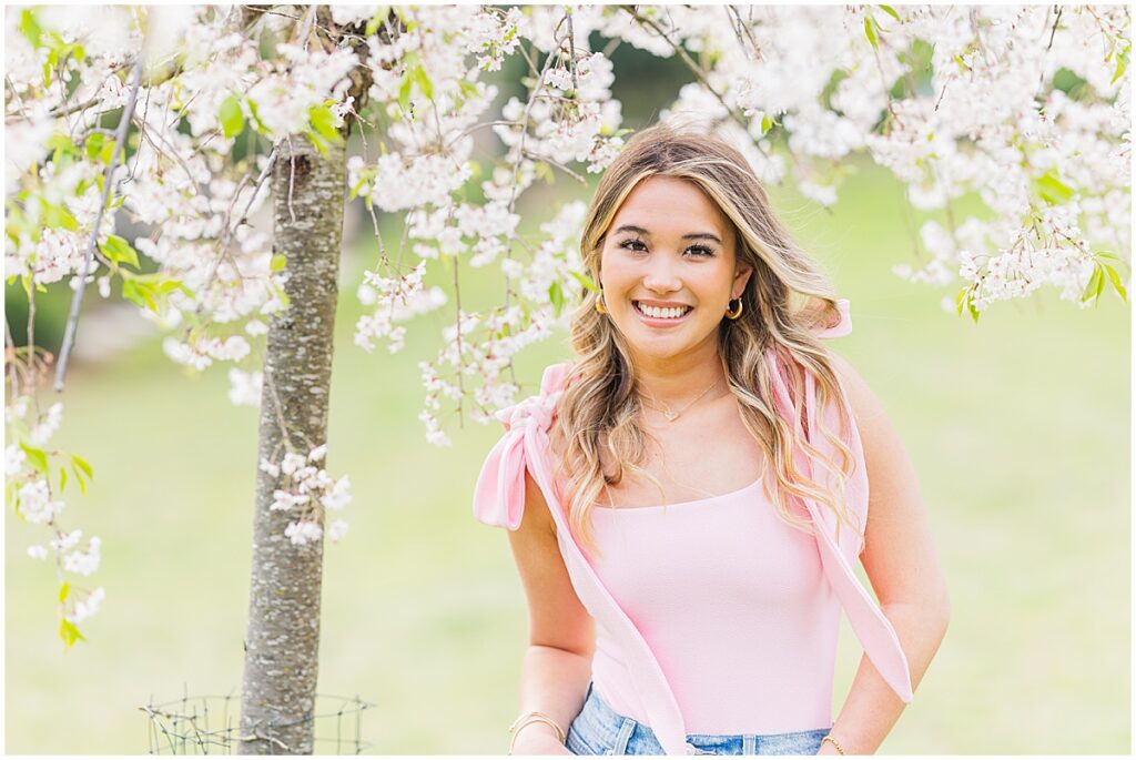 Girlie Spring Senior Session at Maymont Park