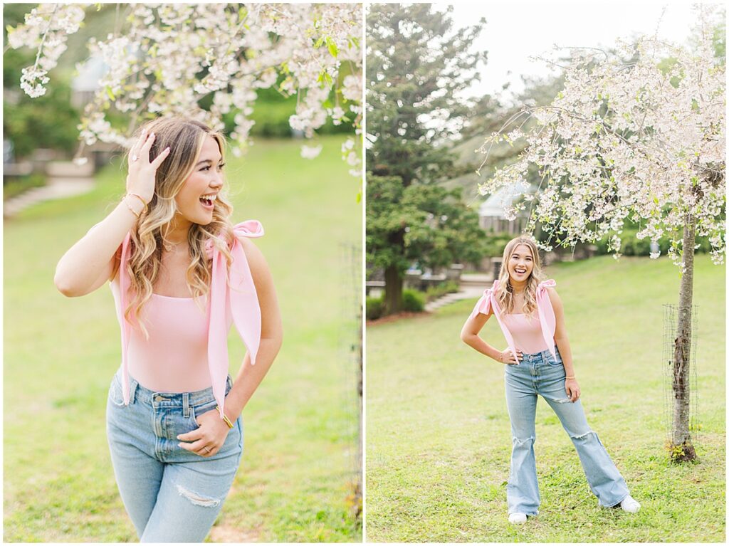 Girlie Spring Senior Session at Maymont Park