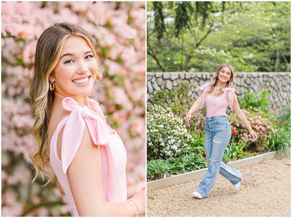 Girlie Spring Senior Session at Maymont Park