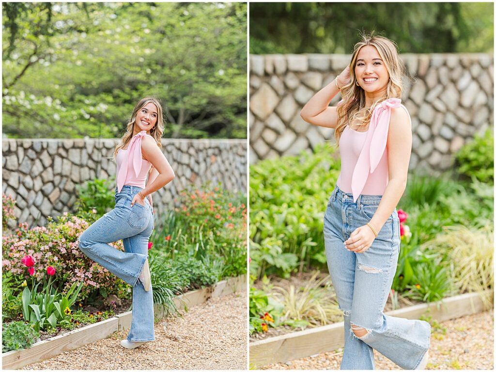 Girlie Spring Senior Session at Maymont Park