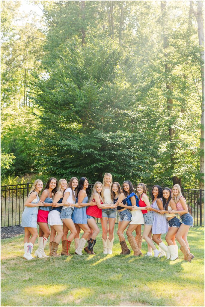 Full team photo - 4th of July photoshoot - Richmond senior photographer