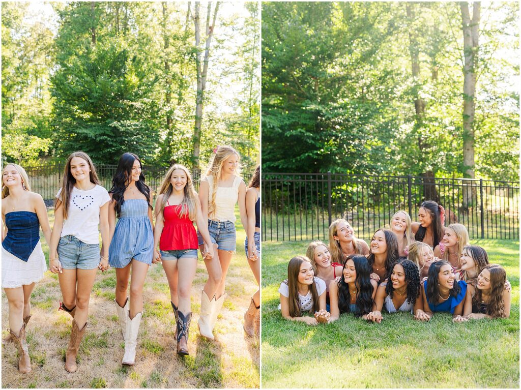 Full team photo - 4th of July photoshoot - Richmond senior photographer