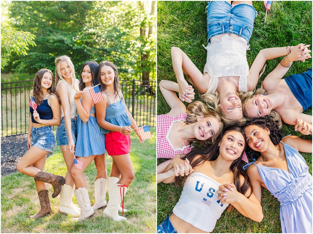 Full team photo - 4th of July photoshoot - Virginia senior photographer