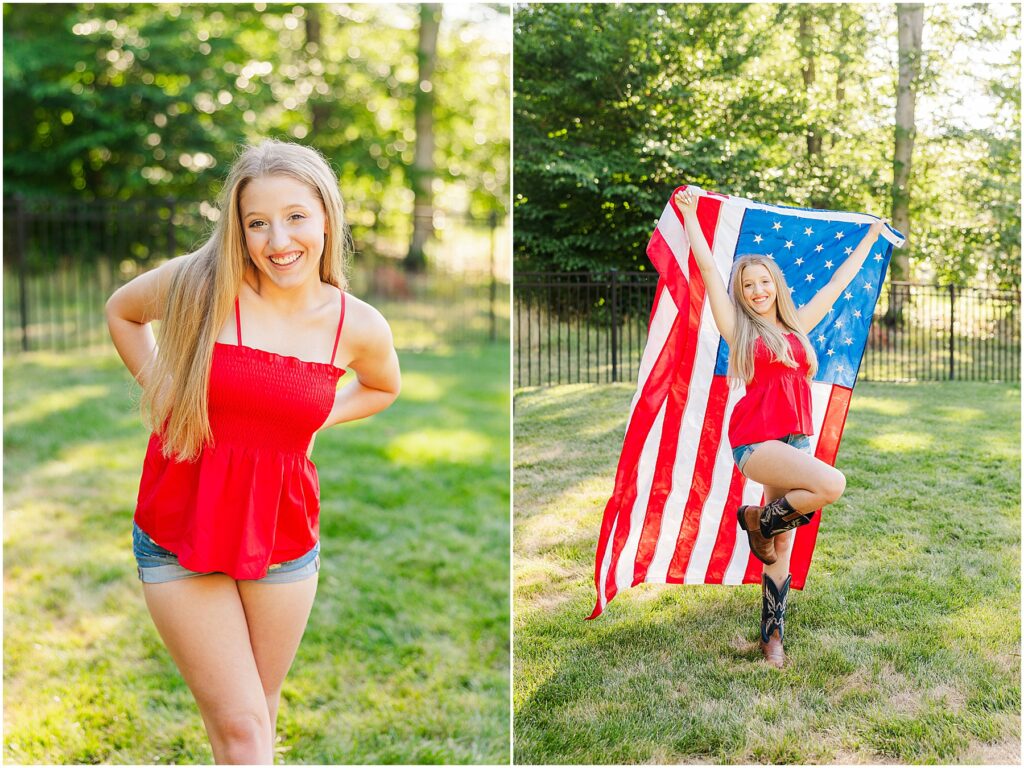 Emilee - 4th of July photoshoot - Senior Rep Team 2025