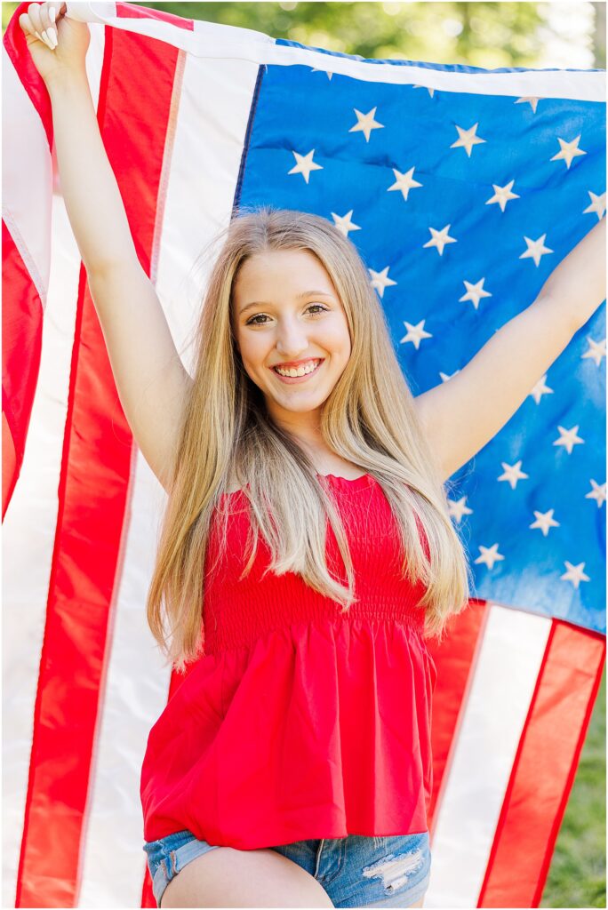 Emilee - 4th of July photoshoot - Senior Rep Team 2025