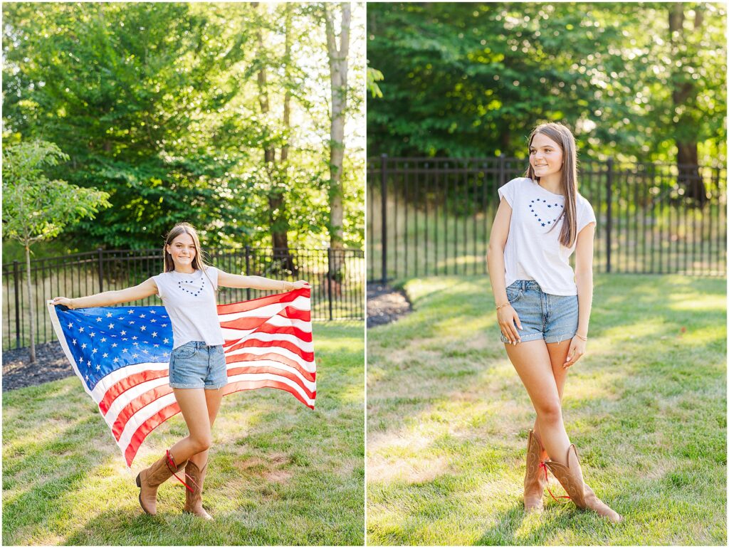 Caroline - 4th of July photoshoot - Senior Rep Team 2025