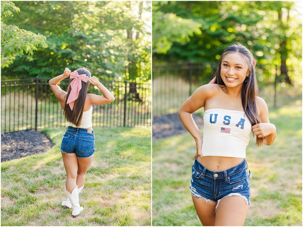 Maddy - 4th of July photoshoot - Senior Rep Team 2025