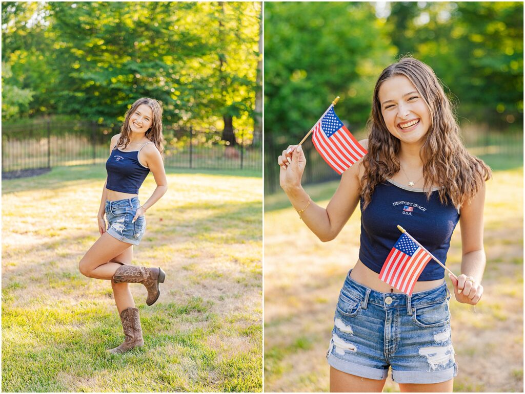 Sam - 4th of July photoshoot - Senior Rep Team 2025