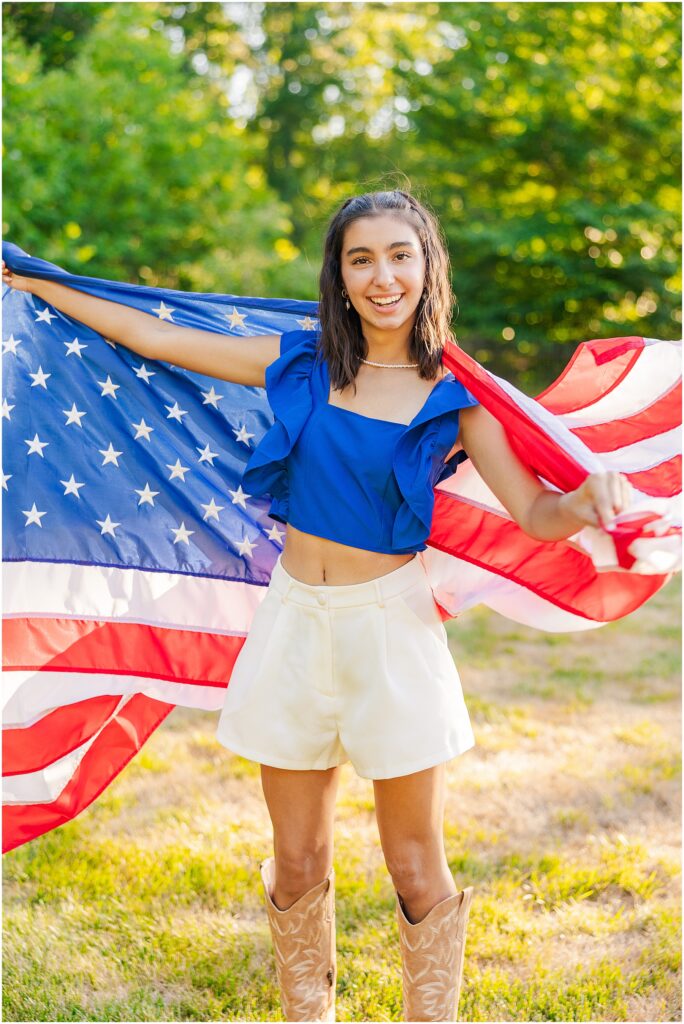 Adleigh - 4th of July photoshoot - Senior Rep Team 2025