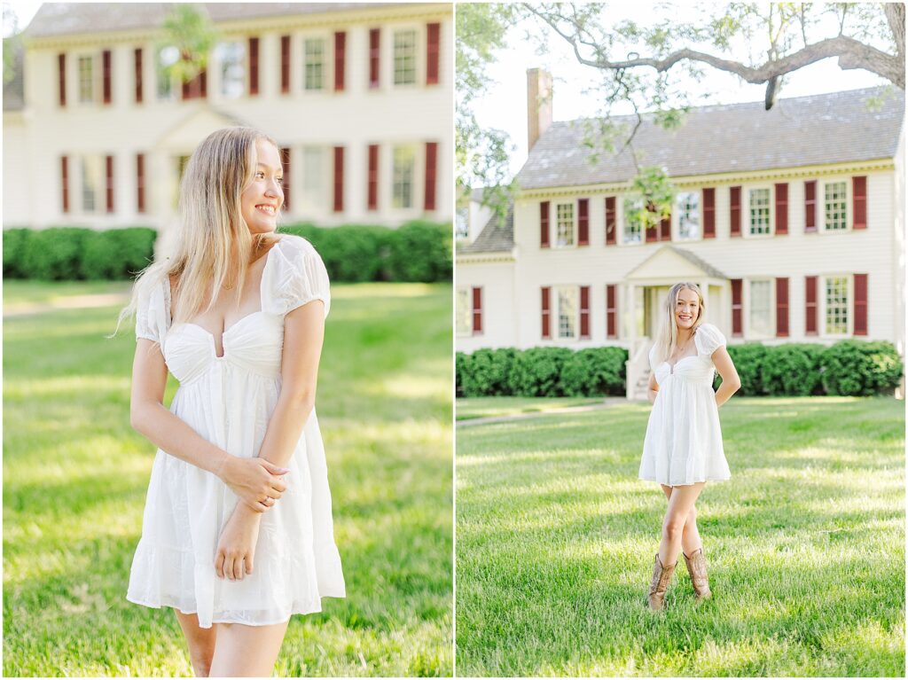 country senior pictures on a farm