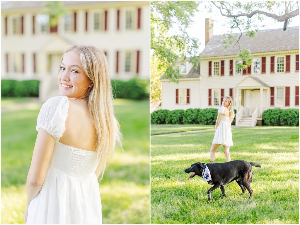 country senior pictures on a farm