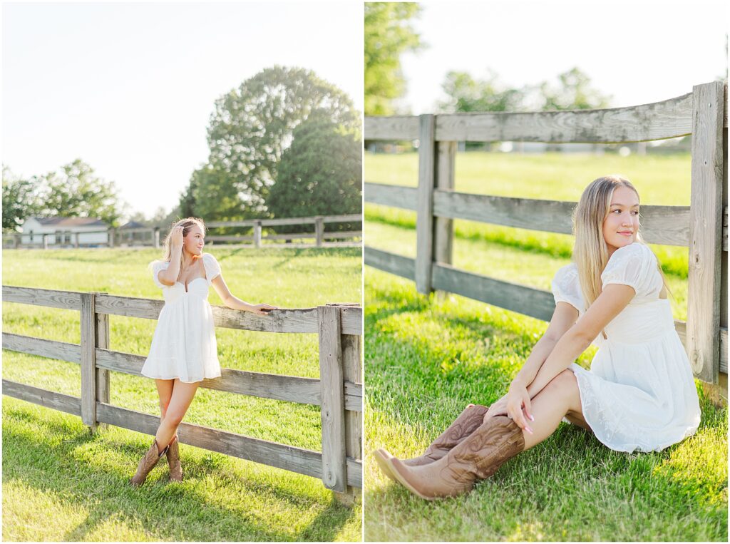 senior pictures on a farm