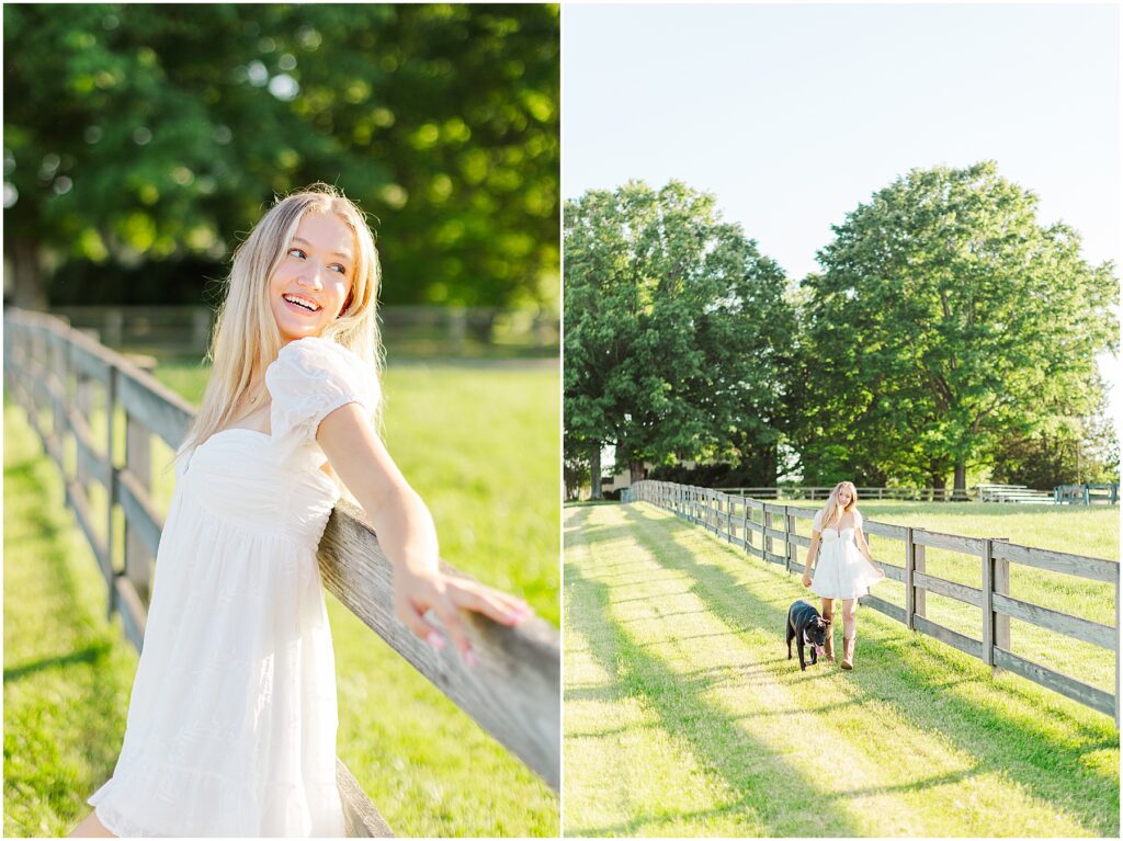 senior pictures on a farm