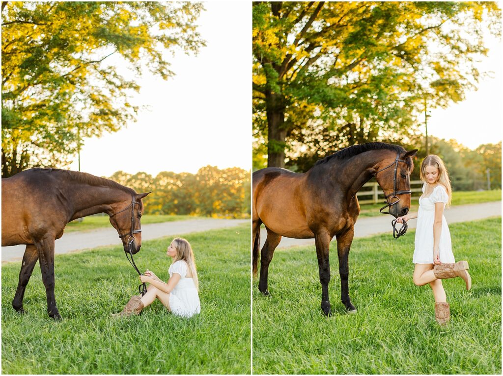 equestrian senior pictures in fredericksburg, va