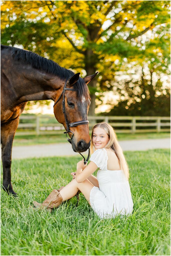 equestrian senior pictures in fredericksburg, va