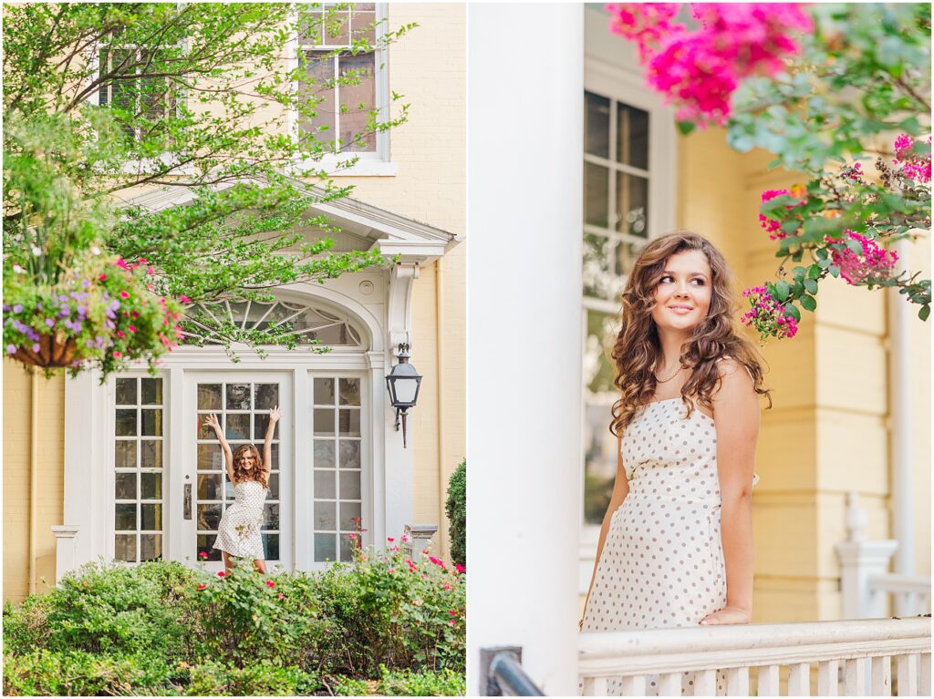 Historic downtown Warrenton, VA senior photos | Virginia senior photographer