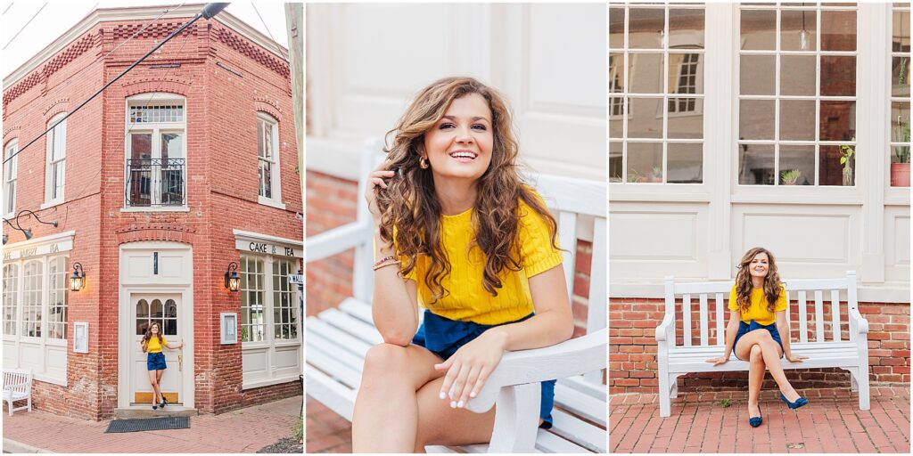 Historic downtown Warrenton, VA senior photos | Virginia senior photographer