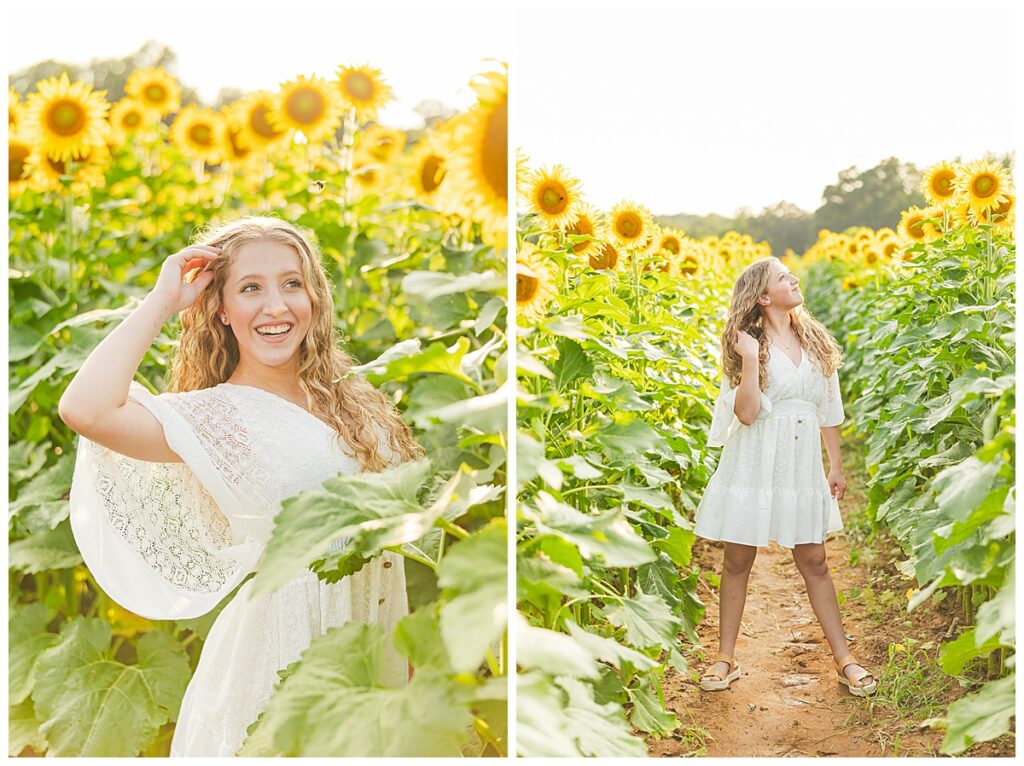 Kelsey Marie Photography | sunflowers Chesterfield Berry Farm  | Richmond senior photographer