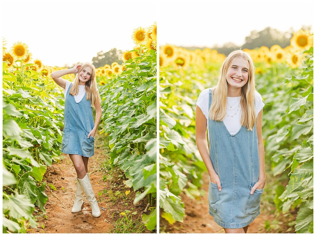 sunflowers at Chesterfield Berry Farm  | Richmond senior photographer