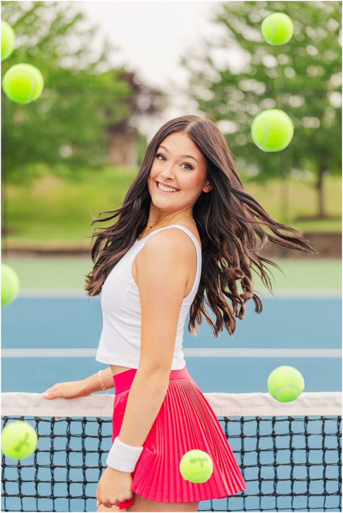 creative tennis player senior pictures