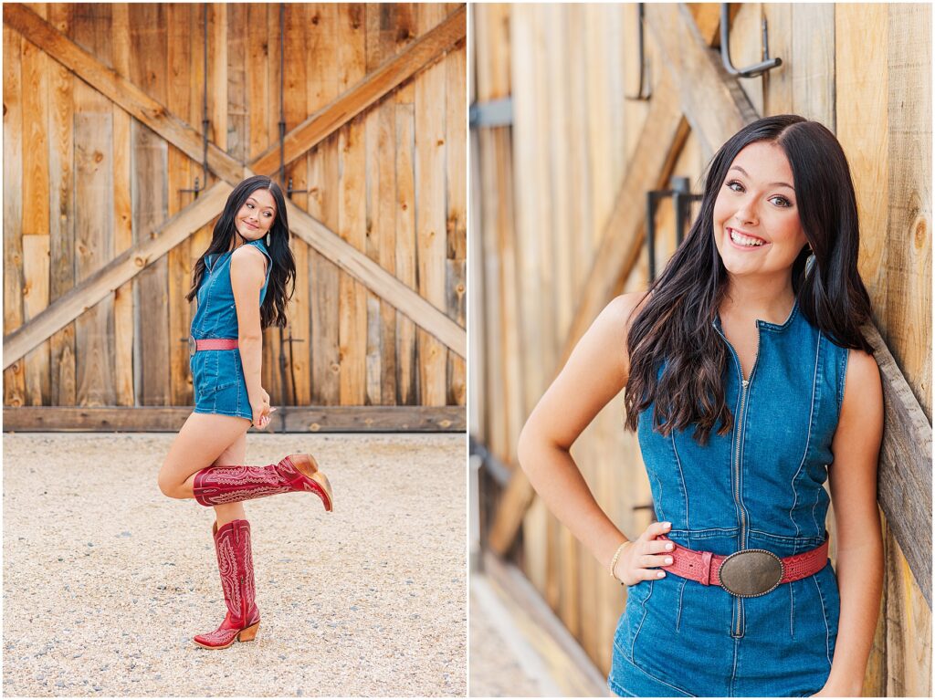 Megan Maroney inspired senior pictures at Sky Ridge Farm