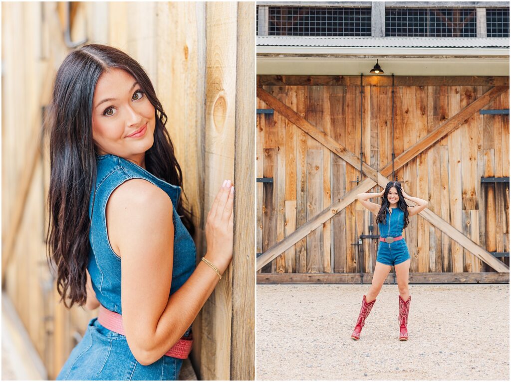 Megan Maroney inspired senior pictures at Sky Ridge Farm