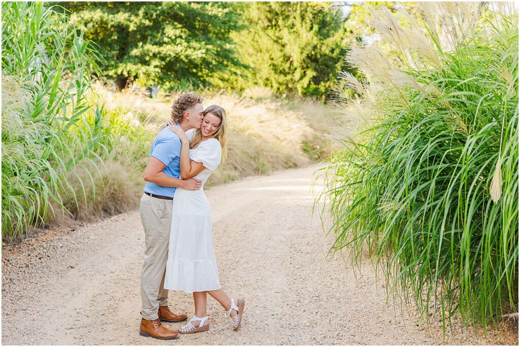 summer engagement photos at Pharsalia near Lynchburg, VA