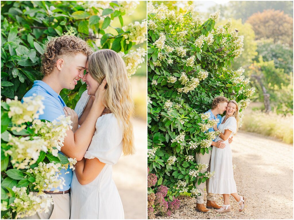 summer engagement photos at Pharsalia near Lynchburg, VA