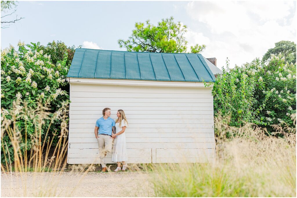 summer engagement photos at Pharsalia near Lynchburg, VA