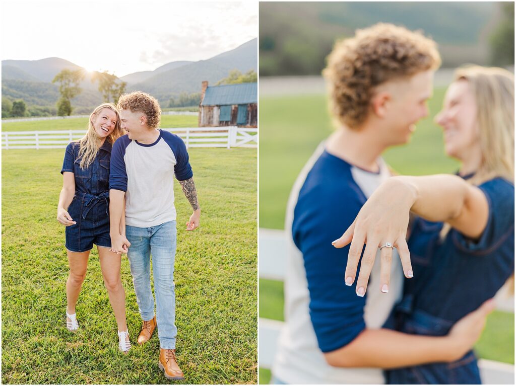 pickup truck engagement photos