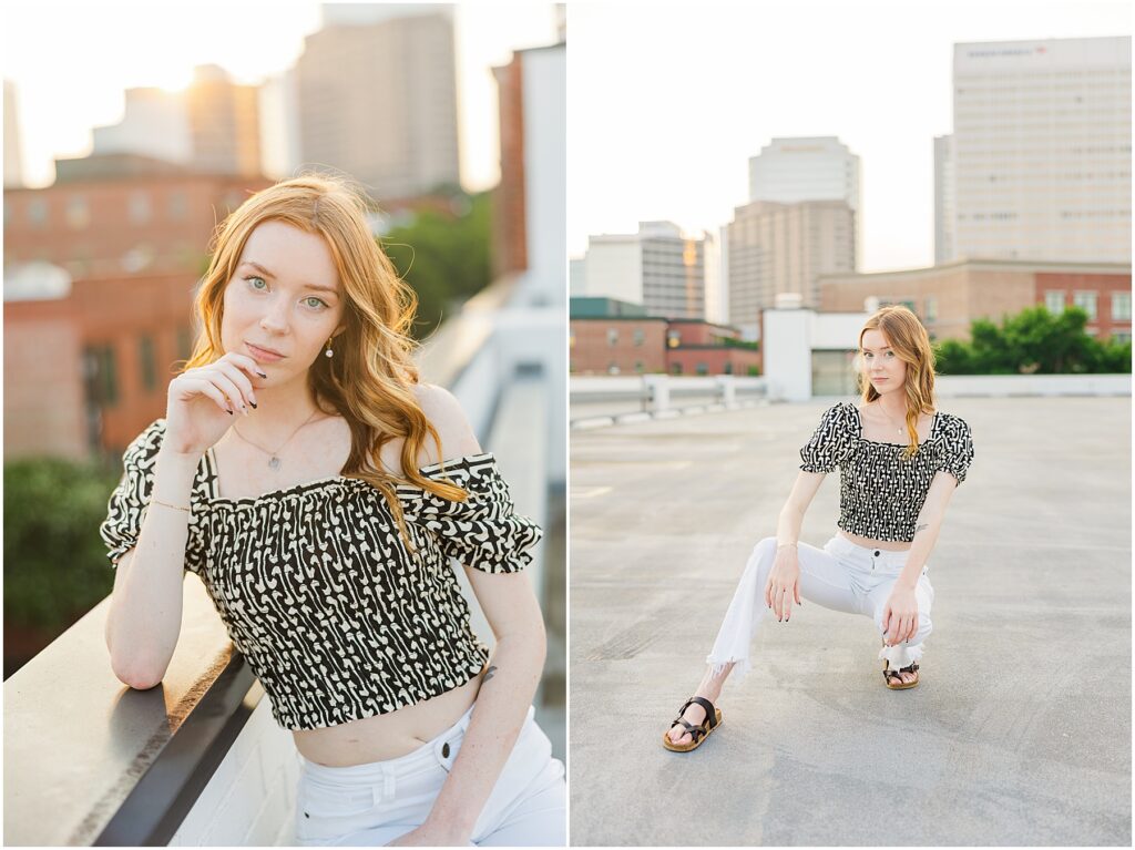 Piper's Senior Session in Downtown Richmond