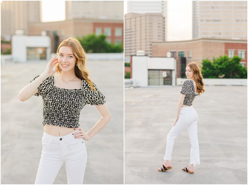 Piper's Senior Session in Downtown Richmond