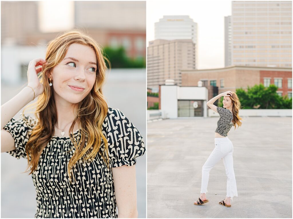 Piper's Senior Session in Downtown Richmond