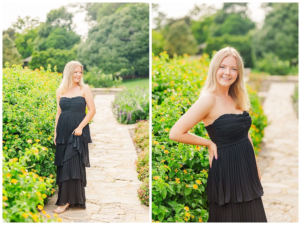 senior pictures in the Italian Garden