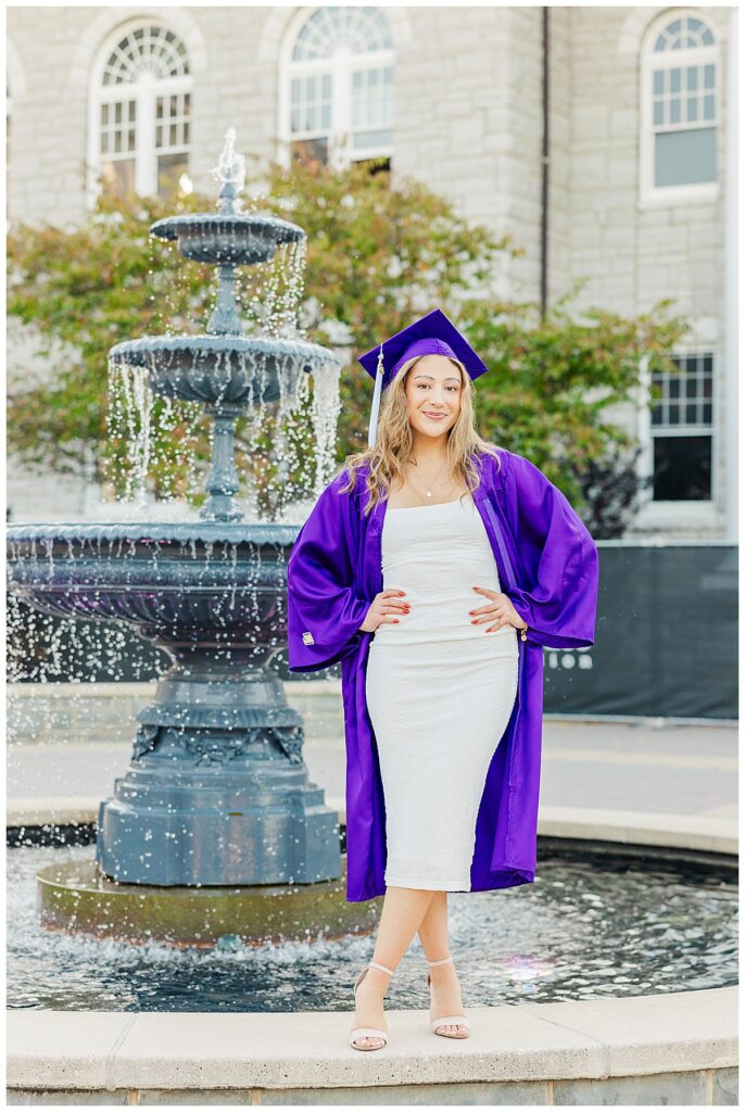 morning grad session at JMU | JMU senior photographer