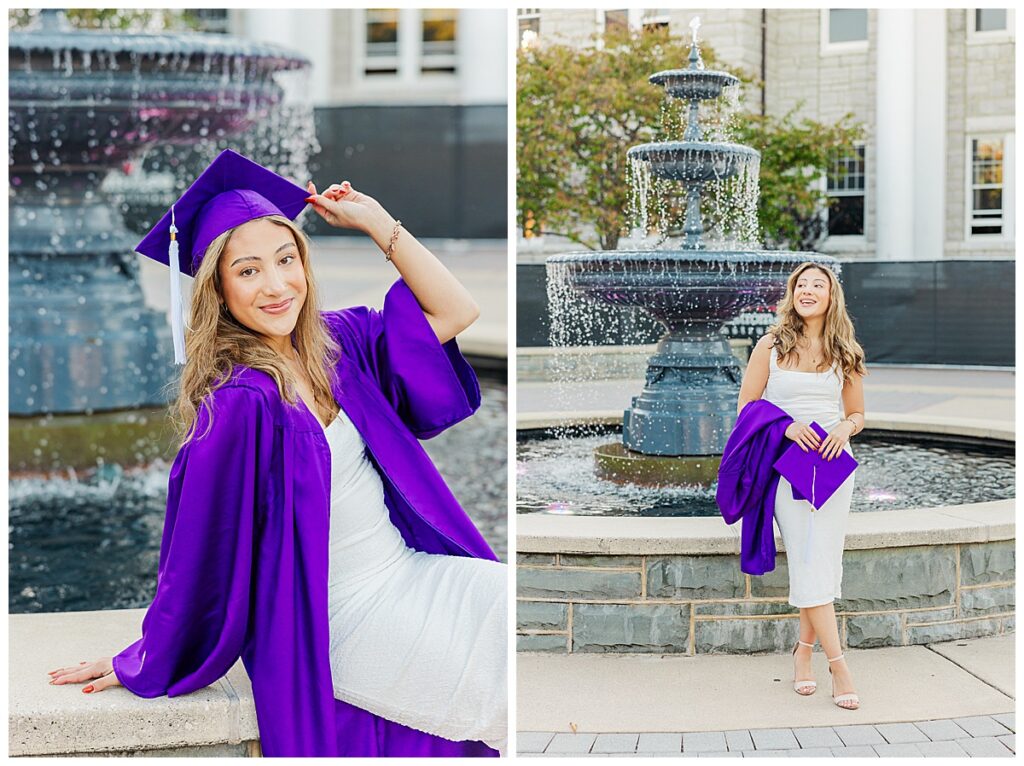 morning grad session at JMU | JMU senior photographer