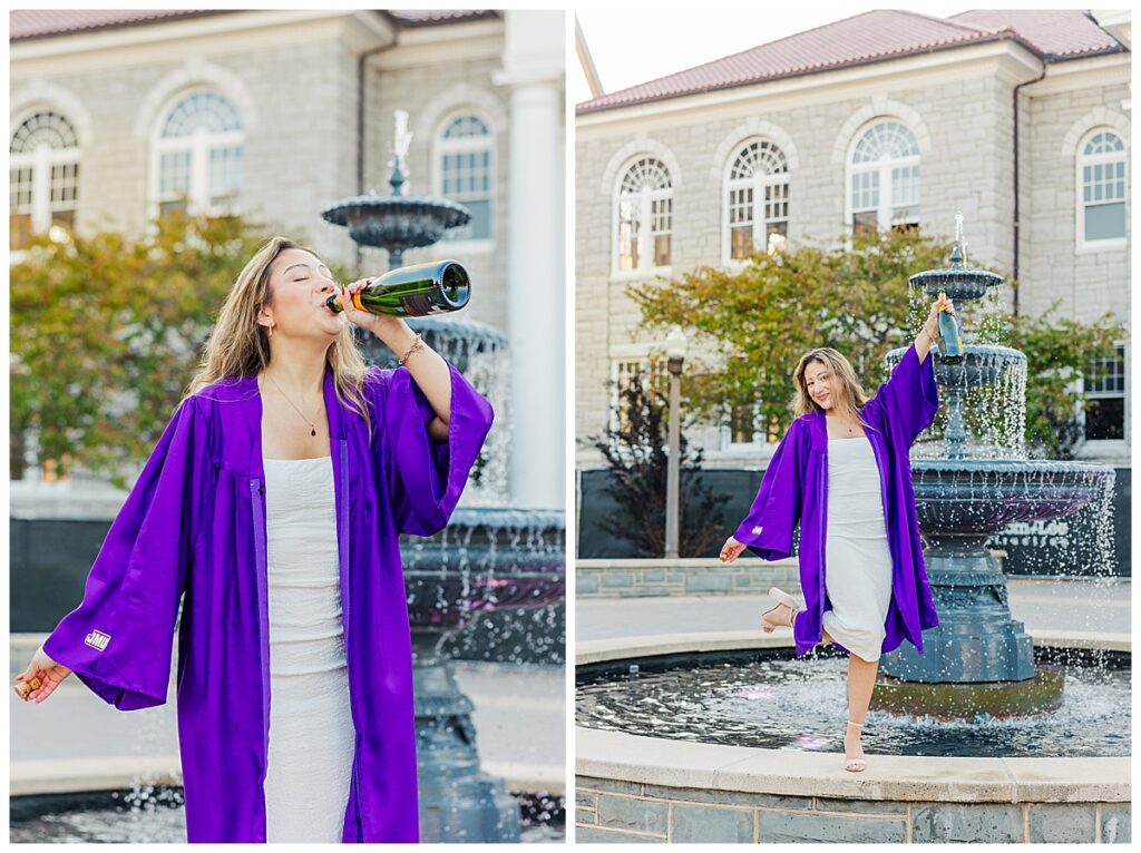 morning grad session at JMU | JMU senior photographer