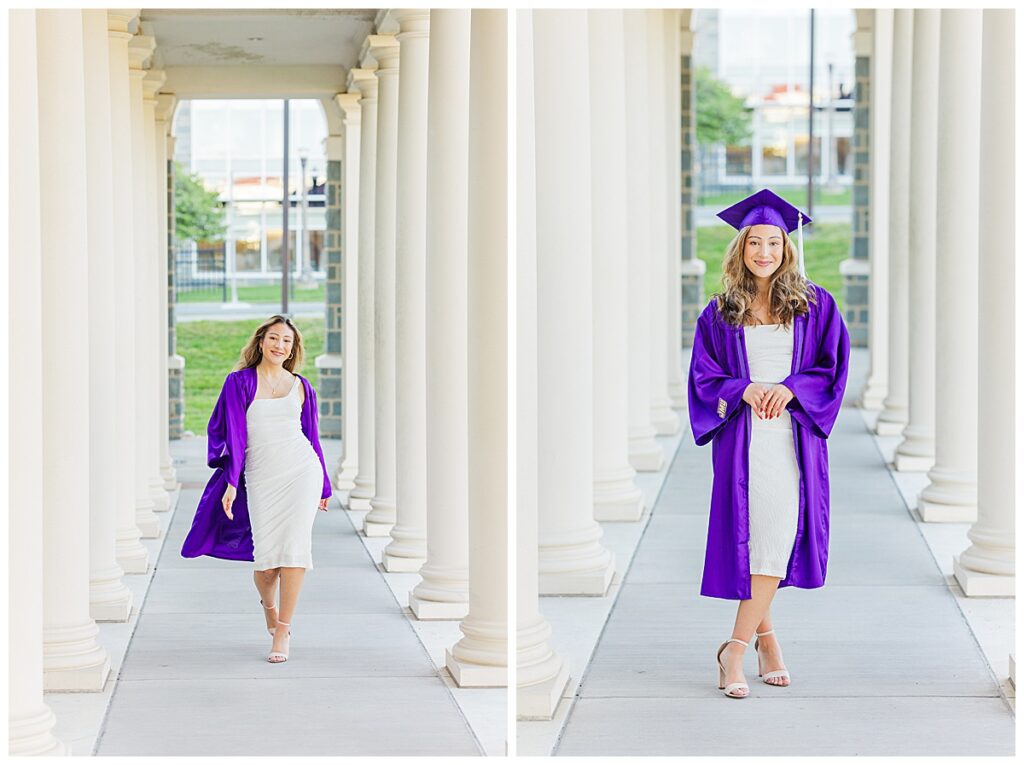 morning grad session at JMU | JMU senior photographer