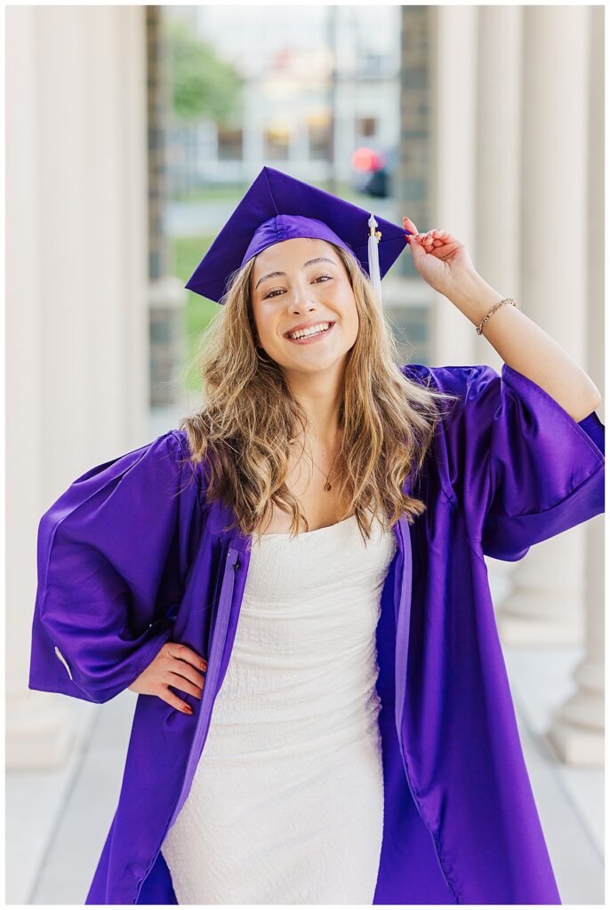 morning grad session at JMU | JMU senior photographer