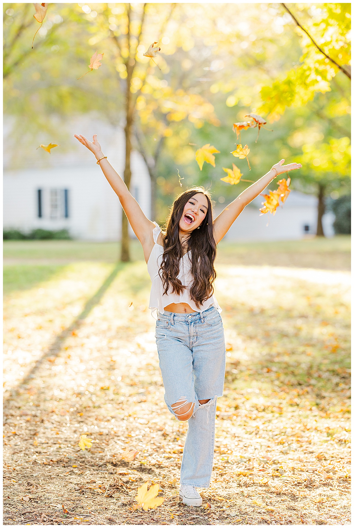 fall senior portraits at historic tuckahoe | gahs senior photographer